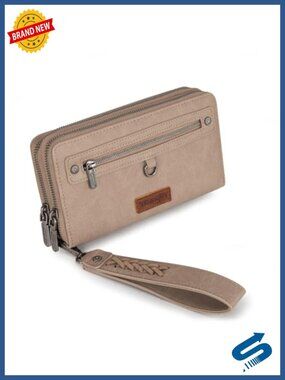 Wristlet Wallet with Detachable Wrist Strap, RFID Blocking, Large Capacity Cell